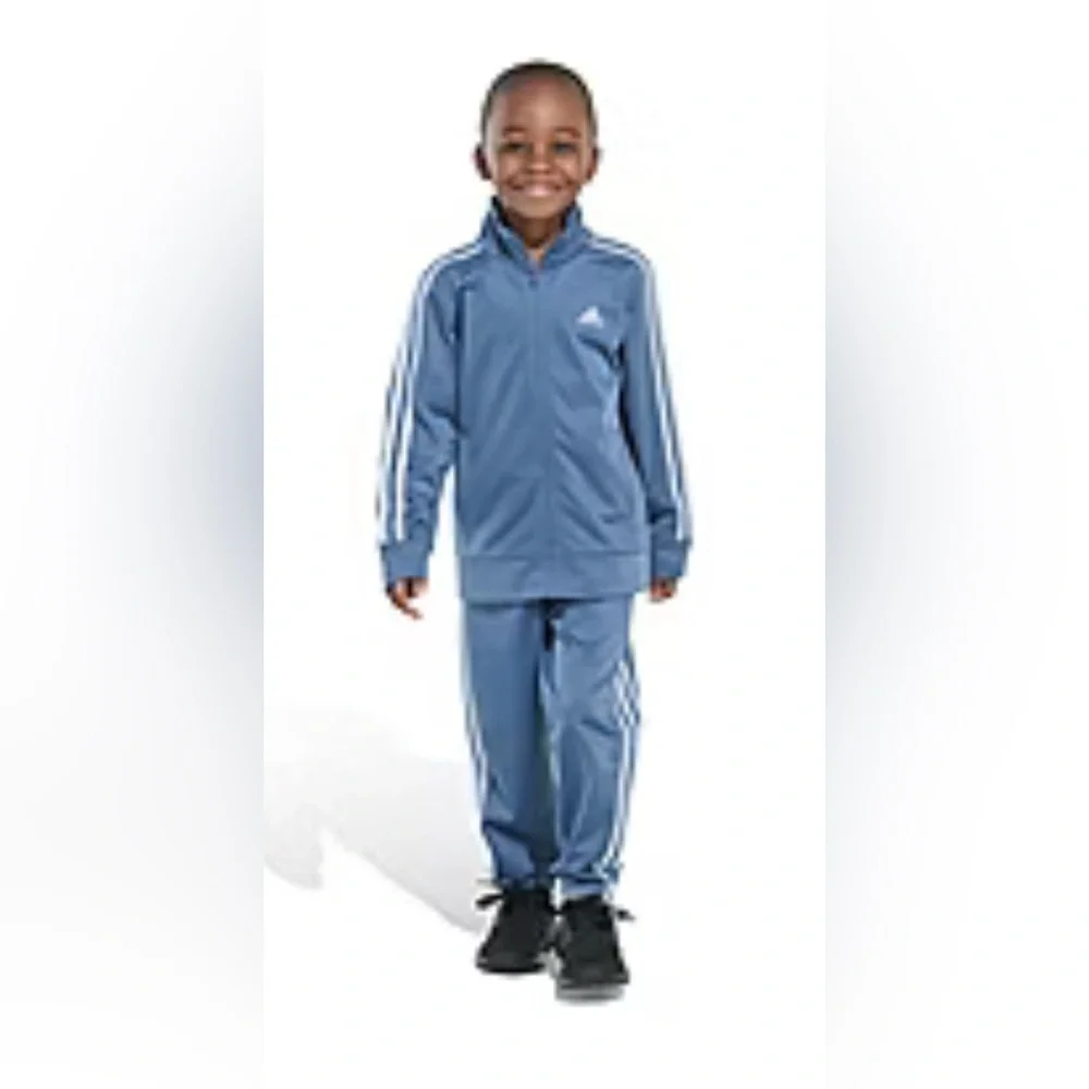 Adidas Youth Blue Tracksuit with White Stripes 24M